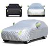 XMYAN Telo Copriauto Antigrandine per Fia t Punto 199 III EVO Grande Punto 2005-2019, Imbottito Telo Copriauto Traspirante Spesso Antipolvere(Silver,per Fia t Punto 199 III EVO Grande Punto 2005-2019)