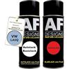 Alex Flittner Designs, vernice spray per auto, set adatto per VW/Volkswagen Shark Blue Metallic LA5Q, vernice di base trasparente, bomboletta spray 400 ml