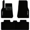 QUEMAR Tappetini Auto compatibili con Tesla Model Y dal 2020 anche Juniper/Kit Tappeti Moquette e Gomma su Misura (Set 2 Anter.+1 Poster.)/ Ricami e Colori Personalizzati (Bordo Antracite, 2 Ricami)