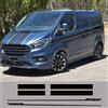 FHKQMLFQ 6 pz/lotto Cofano auto laterale Posteriore Adesivi per porte, per ford Transit Tourneo Custom Camper Van Sport Decalcomanie in vinile Tuning Accessori Auto