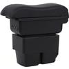 YJYWZH Braccioli Compatibile con Ford Fiesta MK7 2009-2017 Bracciolo Nero Auto Scatola Portaoggetti Centro Interni Parti di Retrofit