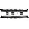 J&J AUTOMOTIVE Pedane Laterali per Chevrolet Captiva 2012-2018, Sottoporta Minigonne in Alluminio e Plastica ABS, Set Completo con Materiale di Montaggio Incluso