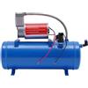 Sengfwin Compressore d'aria Professionale Compressore Trombetta con Serbatoio da 6 Litri Kit Trombetta DC 12 V Compressore d'aria Compatto per Pneumatici Klaxon ad Aria
