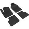 WALSER Tappetini in gomma DirtGuard su misura compatibile con Fiat 500 2007-Oggi, Fiat 500C 2009-Oggi