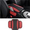 WXRNBN Copribracciolo per Jeep Avenger 2023 2024, Microfibra Pelle Poggia Braccio Per Auto Cuscino Auto Cuscino Bracciolo Copertura per Console Centrale per Bracciolo,Red