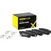 RIDEX PLUS 402B0690P Set d'assale Kit pastiglie freni Posteriore con accessori con lamierino anticigolío Compatibilità con HYUNDAI ix35 LM, EL, ELH