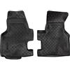 J&J AUTOMOTIVE Tappetini Auto in Gomma su Misura per Volkswagen T4 Caravelle, Trans-Porter, Multivan 1990-2003, Set da 2 Pezzi, Bordo Alto 4 cm, Antiscivolo, Inodore, Colore Nero