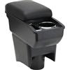 OYHCM Bracciolo Centrale per VW POLO Mk5 6R Vento 2010-2018, Doppio Scomparto, Pelle Nera, Facile da Installare, Accessorio Auto Personalizzato