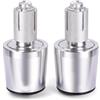 ELEKMPMGTD Per Suzuki AN200 AN250 AN400 AN650 Per Burgman AN 125 250 400 650 Moto Manopole Bar End Plug Tappi Manubrio(ARGENTO)