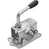 WINTERHOFF morsetto per ruotino di appoggio per rimorchio KLE48-G ghisa 48 mm carico 250 kg supporto fissaggio ruotino di sostegno per carrello timone roulotte traino