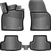 ELMASLINE 3D Tappetini Gomma per VW Golf 7 Sportsvan 2014-2020 | Bordo Extra Alto | Tappetini Auto