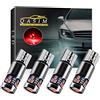 Qasim 4x LED T10 W5W Lampadina Senza errori CANBUS Rosso Cuneo 168 194 2016 Chip 18SMD per Auto Luce a Cupola Indicatore Posizione Laterale DC9-28V Eteropolarità Costante