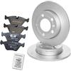 ATEC Germany Set freni asse posteriore incl. dischi freno Ø 239 mm pieni + pastiglie freno posteriori Compatibile con AUDI A3 (8L1), TT (8N3) (8N9), SKODA OCTAVIA 1, VW BORA, GOLF 4
