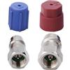 Generisch Kit Adattatore da R12 a R134A - Set per connettori di Auto - AC, 1/4 Pollici Maschio a 7/16 Femmina - conversione, valvola di Ricarica Universale Freon | Aggiornamento del condizionatore
