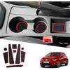Ruiya per Seat Ibiza Arona 2018-2023 2024 Antiscivolo Interno Tappetini, Arona Tappetini in Gomma per Auto Tappetino Bracciolo Protezione Scanalatura Porta Interni Tappetini Gomma Accessori Arona