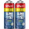 Clima Set ClimaSet 3in1 R1234yf Gas refrigerante sostitutivo - Liquido refrigerante per climatizzatore auto con sigillante per climatizzatore e olio - Bombola di gas 2x235 g - Kit di ricarica per climatizzatore