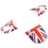 uvcany Lo stile del UK Accessor interni Auto Copertura del volante, Adesivo per volante per Mini Cooper One/S/JCW Serie R R53 2002-2006(Con pulsanti multifunzione, Union Jack Blu)