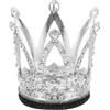 LAPYAPPE Corona Decorativa per Casco da e Sci Accessorio Femminile Facile da Installare Mini Strass Argento per Personalizzare Caschi Outdoor e Sportivi