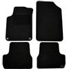 J&J AUTOMOTIVE Tappetini in Tessuto per Citroen DS3 2009-2015, Set da 4 Pezzi Anteriori e Posteriori, di Velluto su Misura, Antiscivolo, Colore Nero