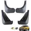 MOTOESCOT 4 parafanghi per auto, senza trapano, paraspruzzi, parafanghi compatibili con Volkswagen VW T-ROC RLine 2018 2019 2020 2021 2022 2023 2024, facile da installare e design durevole, nero