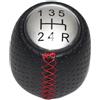 XVGUOYAN Pomello Cambio Per ALFA Per ROMEO 147 Per SPIDER 2005 2006 2007 2008-2011 5/6 Velocità In Pelle Auto Gear Shift Konb Ghetta Cambio Pomello Leva Pomello Cambio(B)