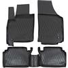 J&J AUTOMOTIVE Tappetini Auto in Gomma su Misura per Opel Meriva A 2003-2010, Set da 4 Pezzi, 3D - con Bordo Alto, Antiscivolo, Inodore, Colore Nero, TPE