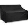 WLEAFJ Patio Sofa Cover Waterproof, 3-Seater Outdoor Sofa, Heavy Duty Deep Lounge Loveseat, Large Lawn Furniture with Air Vent, 82.6'' W x 39'' D x 28'' H