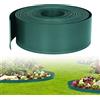 UISEBRT Lawn Edging Roll - Bordo decorativo per aiuole, 80 m, in plastica, 80 m x 12 cm, colore verde