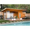 Generic Tende da esterno impermeabili in PVC per patio isolamento termico tende per padiglioni balconi e garage personalizzabili grigio 2x1,8 m