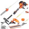 Generico DECESPUGLIATORE A Scoppio 4 in 1 TAGLIARAMI TAGLIAERBA TAGLIASIEPI POTATORE 52CC