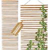 BOGATECO Griglia per traliccio in nocciola per piante rampicanti, 100 x 200 cm, marrone, 2 misure a scelta, ideale per il giardino, il balcone e la terrazza, la privacy
