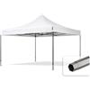 TOOLPORT 4x4 m Gazebo Pieghevole, Premium Acciaio, Bianco