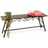 DanDiBo Ambiente Panca da Giardino 77824 Cuccio in Metallo 120 Centimetri