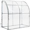 [en.casa] Serra da Giardino con Copertura in PVC Trasparente Serra per Orto Piante e Coltivazione Apertura a Cerniera Tetto Arcuato 200x100x215 cm