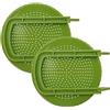 Generico Barattoli con coperchipergerminazione - Copribocca larghi 8 cm, coperchipercoltivazione riutilizzabili in ABS, coperchiperbarattoli di germinazione con drenaggio in 2 pezzi con supporto | Coperc