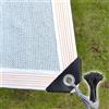 Generic Telo Ombreggiante Esterno Bianca Vela Ombreggiante Impermeabile 2x3.0m 3x4.0m 3x5.0m 2x4.0m Protezione Raggi 50% UV Rete Parasole per Giardino Balcone Terrazza(2.0x2.0 m)