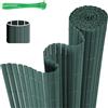 Monucep Canniccio PVC Frangivista Recinzione 80x600 cm, con Fascette per Cavi, Triplo Rinforzo, Resistente ai Raggi UV Resistente, Impermeabile, per Balcone, Terrazza, Giardino, Verde