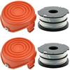 YUETTYY Bobina e filo di ricambio per decespugliatore + tappo di copertura per bobina Black & Decker GL675 GL680 GL685 GL686 GL687 GL690 copertura bobina per decespugliatore (2 set)