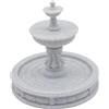 predolo Accessori per Fontane in Miniatura 5.5 Cm, Statue da Giardino Realizzata in Materiale Pp, Modello di Vasca per Uccelli da Giardino, Essere Abbinata a Fiori Artificiali, Piante in Vaso