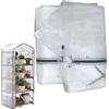Generic 4 Livelli Copertura Di Ricambio per Serra, 160 x 69Cm x 49cm Chiaro Pvc Piccolo Copertura Della Casa, Tenda Per Serra per Piante Da Giardino e Da Esterni(Telaio Non Includere)