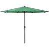 casa.pro Ombrellone da Giardino con Palo Centrale e Meccanismo a Manovella Tela Ampia Ø300 cm in Poliestere Resistente UV Altezza 230 cm Verde