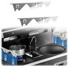 Generico 2 Confezione Gap Filler Cucina Acciaio Inossidabile, Stove Gap Cover Lunghezza Regolabile 13,8~27,5 /36~72 cm, Guarnizione Piano Cottura Gas Per Cucina, Stufa,Contatore e Lavasciuga (Argento)