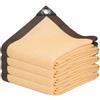 DGSFES Rete Ombreggiante Beige con Occhielli 85% Protezione UV - Telo Ombreggiante Traspirante HDPE 0.5X2m per Serra, Balcone, Giardino, Pergola