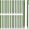 Yoeyang DUDNJC 30 picchetti di ancoraggio in plastica da giardino, robusti picchetti per ancoraggio paesaggistico per mantenere le reti da giardino, bordi del prato e copertura per erbacce (verde)