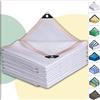 Earnmore Rete ombreggiante per esterni 4x4m Vela solare con effetto ombreggiante al 90% Rete ombreggiante UV Traspirante Raffreddamento Reti da giardino per balconi Rete frangivento Stabile