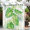 Hiseng Tende per Gazebo Impermeabile, 1 Pezzi Tende da Esterno con Anelli, Tenda da Esterno Oscurante per Balcone GiardinoTerrazzo Veranda Gazebo e Finestre Esterne (140x260cm,Verde Chiaro)