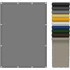LIHUANE Telo Ombreggiante 160 x 160 cm Impermeabile, Protezione UV 98% Tendone Parasole in Tela Vari Colori e Misure per Pergola Piante da Patio Serra Pollaio, Grigio Chiaro
