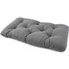 POKAR Cuscino-sedile Imbottito 120x60x12cm per Divano da Giardino, fodere asportabile e lavabile, per Bancali, comoda Seduta per Interno ed Esterno, DYI - fai da te, senza Pallet, grigio
