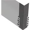 Firend, angolo esterno 50 x 50 mm, 3 mm, altezza 250 mm, per bordo del prato in acciaio Corten, bordo falciante per aiuole, bordatura in metallo Magic Pren ZP