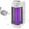 Bseical Lampada Antizanzare Elettrica, Uv Zanzariera Elettrica Mosquito Killer Lamp Ultra-silenziosope, Elettrico Trappola Per Mosche Giardino Interno Esterno Repellente Zanzare Campeggio (spina grigia)